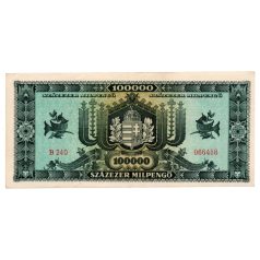 100000 Milpengő Bankjegy 1946 EF