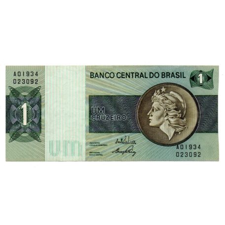Brazilia 1 Cruzeiro Bankjegy 1970 P191a A sorozat