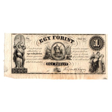 Kossuth 1 Forint 1852 Philadelphia D sorozat