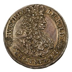 I. Lipót 1/2 Tallér 1702 K-B