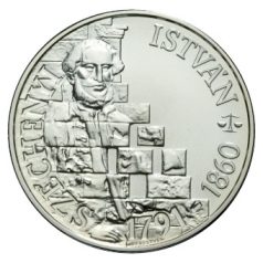 Széchenyi István 500 Forint 1991 BU ezüst