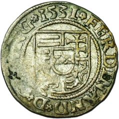 I. Ferdinand denár 1531 S-A