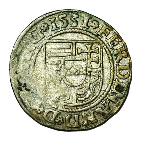 I. Ferdinand denár 1531 S-A