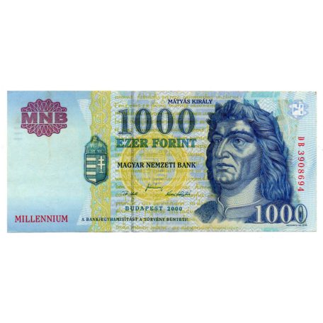 1000 Forint Bankjegy Millennium 2000 DB aEF