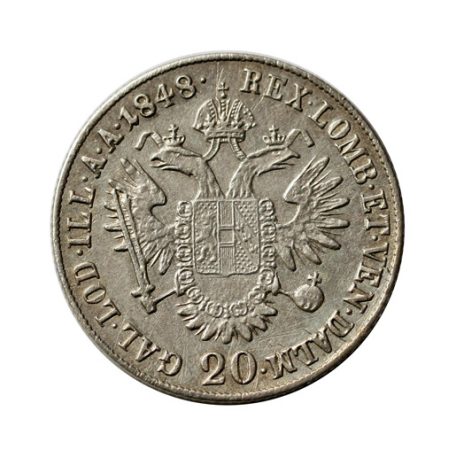 V. Ferdinand 20 krajcár 1848 E