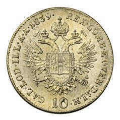V. Ferdinánd 10 Krajcár 1839 E. Ritka!