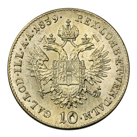 V. Ferdinánd 10 Krajcár 1839 E. Ritka!