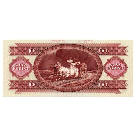 100 Forint Bankjegy 1992 EF érdekes sorszám 1 hajtással
