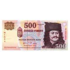 500 Forint Bankjegy 2006 EB MINTA 1956 50. évforduló UNC