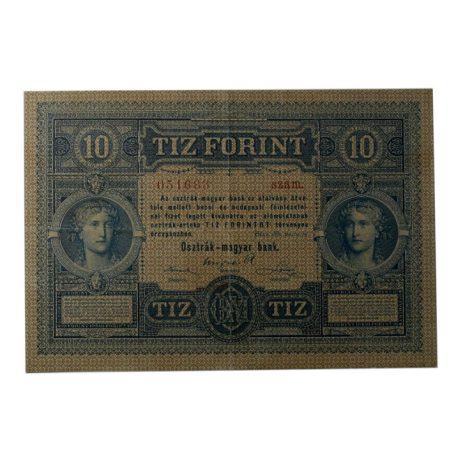 10 Forint - Gulden Bankjegy 1880