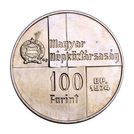 Magyar Nemzeti Bank 100 Forint 1974 BU 22g Ag640