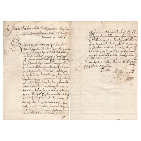 II. Rákóczi Ferenc levele Ugocsa vármegyére 1705-10-10