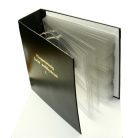 Érmetároló album fekete színben