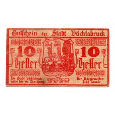 Ausztria Notgeld Vöcklabruck 10 Heller 1919