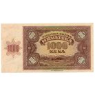 Horvátország 1000 Kuna Bankjegy 1941 P4a UNC