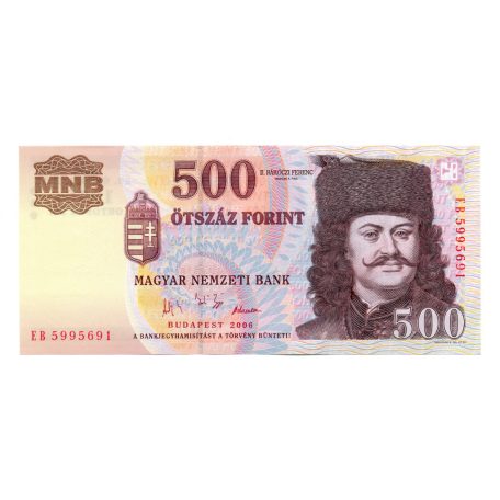 500 Forint Bankjegy 2006 EB sorozat 1956 50. évforduló UNC