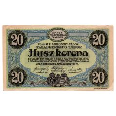   1916 Zalaegerszeg Hadifogoly-tábor 20 Korona, Eiser, bélyegzővel