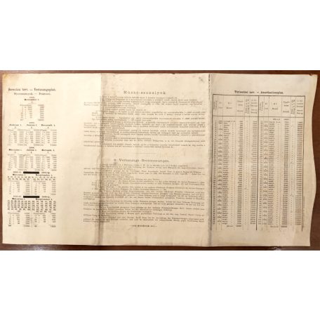 1886 Egyházi Műemléki Alap Sorsjegykölcsön 5 Forint