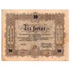 Kossuth 10 Forint Álladalmi pénzjegy 1848 vessző hiány tévnyomat