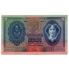 20 Korona Bankjegy 1907 EF
