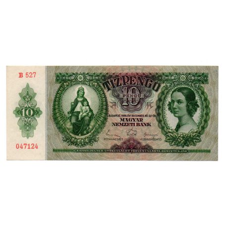 10 Pengő Bankjegy 1936 EF