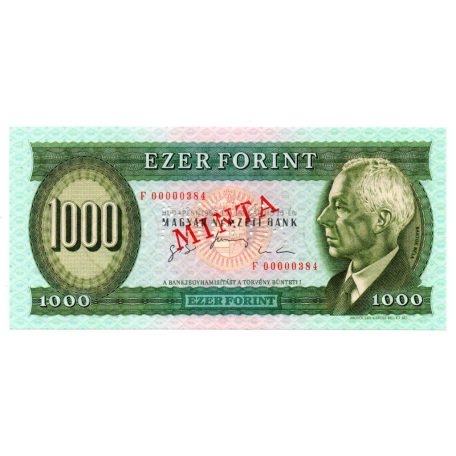 1000 Forint Bankjegy 1996 F sorozat MINTA