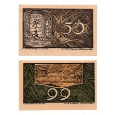   Ausztria Notgeld St. Georgen an der Gusen 50-99 Heller 1920 2 db