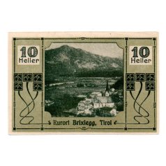 Ausztria Notgeld Brixlegg 10 Heller 1920