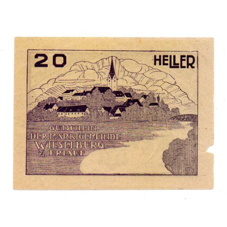 Ausztria Notgeld Wieselburg 20 Heller 1920