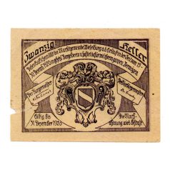 Ausztria Notgeld Wieselburg 20 Heller 1920