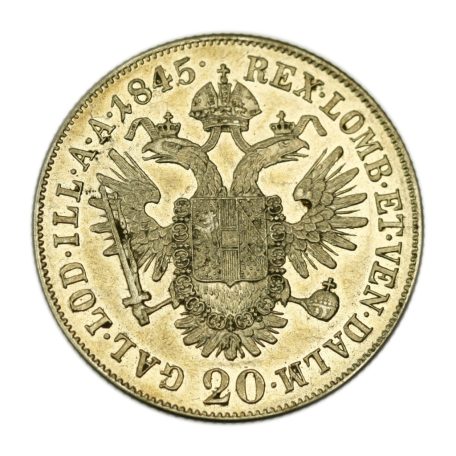 V. Ferdinand 20 krajcár 1845 A