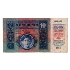 10 Korona Bankjegy 1915 F