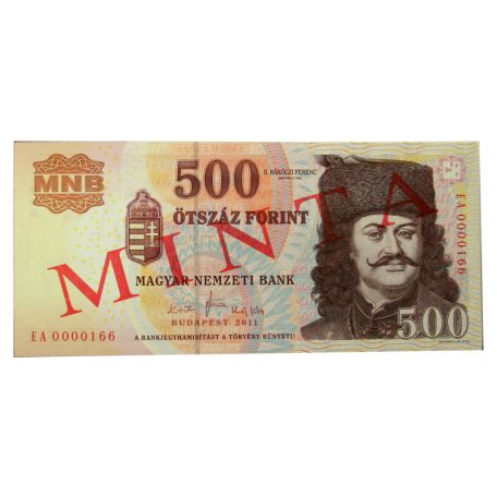 500 Forint Bankjegy 2011 MINTA