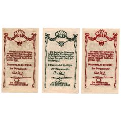 Ausztria Notgeld Sitzenberg 20-50-80 Heller 1920