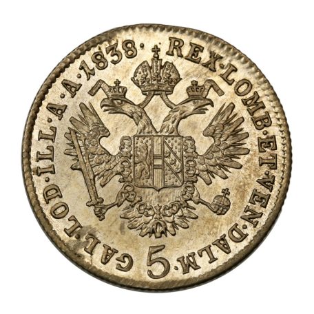 V. Ferdinánd 5 Krajcár 1838 A
