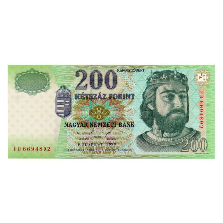 200 Forint Bankjegy 1998 FD UNC