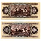 50 Forint Bankjegy-pár 1980 H és D sorozat