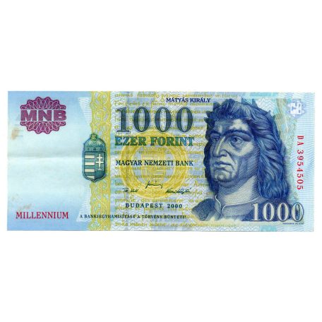 1000 Forint Bankjegy Millennium 2000 DA EF