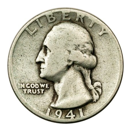 USA Washington ezüst 1/4 Dollár 1941