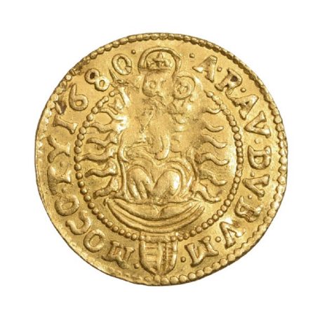 I. Lipót Aranyforint 1680 K-B, rablóvárak magánverete