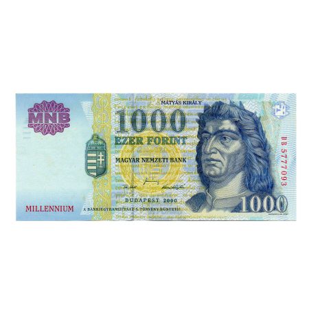 1000 Forint Bankjegy Millennium 2000 DB aUNC hajtatlan