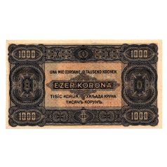   1000 Korona Államjegy 1923 8 FILLÉR felülbélyegzéssel aEF-EF