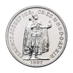 Ferenc József 100 Korona 1907 K-B ezüst UV