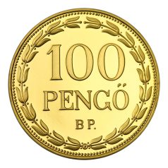Magyar Királyság 100 Pengő 1927 UV aranyleveret