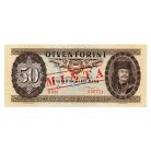 50 Forint Bankjegy 1986 MINTA lyukasztás és bélyegzés D000