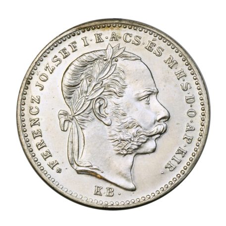 Ferenc József 20 Krajcár 1870 K-B VÁLTÓ PÉNZ, rozettás