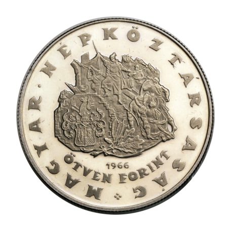 Zrínyi Miklós 50 Forint 1966 P 20g Ag640