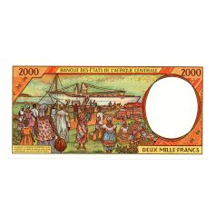 Közép Afrikai Államok - Kongó 2000 Frank Bankjegy 1994