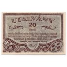 Uránia 20 Fillér utalvány Szombathely 1920
