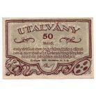 Uránia 50 Fillér utalvány Szombathely 1920